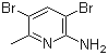 structure of CAS# 91872-10-5, 2-氨基-3,5-二溴-6-甲基吡啶