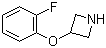 structure of CAS# 918831-13-7, 3-(2-Fluorophenoxy)azetidine