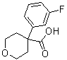 structure of CAS# 919016-93-6, 4-(3-氟苯基)四氢-2H-吡喃-4-羧酸