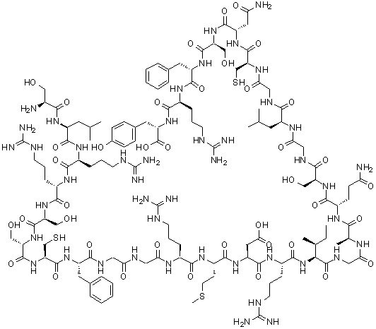 CAS # 91917-63-4, Atrial natriuretic peptide-28 (human reduced), Atrial natriuretic peptide-28 (Canis familiaris), Atriopeptin-28 (Canis familiaris reduced), alpha-Atriopeptin (human reduced)