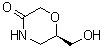 structure of CAS# 919286-65-0, (R)-6-(Hydroxymethyl)morpholin-3-one