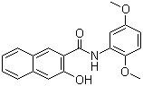 CAS 登录号：92-73-9, N-(2,5-二甲氧基苯基)-3-羟基-2-萘甲酰胺, 色酚 AS-BG, 冰染偶合组分 19