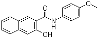 structure of CAS# 92-79-5, 3-羟基-4'-甲氧基-2-萘甲酰苯胺