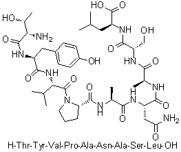CAS # 921621-38-7, L-Threonyl-L-tyrosyl-L-valyl-L-prolyl-L-alanyl-L-asparaginyl-L-alanyl-L-seryl-L-leucine