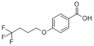 structure of CAS# 921623-31-6, 4-(4,4,4-Trifluorobutoxy)benzoic acid