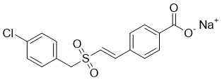 structure of CAS# 922139-31-9, Recilisib sodium