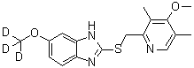 structure of CAS# 922730-98-1, 奥美拉唑硫醚-d<sub>3</sub>