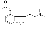 structure of CAS# 92292-84-7, 4-Acetoxy-N,N-dimethyltryptamine