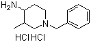CAS 登录号：92309-62-1, 3-甲基-1-苯甲基-4-哌啶胺二盐酸盐