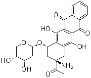 CAS # 92395-36-3, (7S-cis)-9-Acetyl-9-amino-7-[(2-deoxy-alpha-D-erythro-pentopyranosyl)oxy]-7,8,9,10-tetrahydro-6,11-dihydroxy-5,12-naphthacenedione