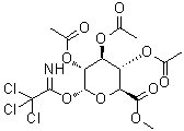 structure of CAS# 92420-89-8, alpha-D-吡喃葡萄糖醛酸甲酯 2,3,4-三乙酸酯 1-(2,2,2-三氯亚氨乙酸酯)