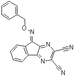 CAS 登录号：924296-18-4, 9-苄氧基亚氨基-9H-茚并[1,2-b]吡嗪-2,3-二甲腈