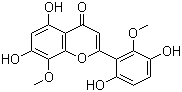 structure of CAS# 92519-91-0, 粘毛黄芩素 III