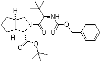 CAS 登录号：926276-15-5, (1S,3aR,6aS)-2-[(2S)-3,3-二甲基-1-氧代-2-[[苄氧羰基]氨基]丁基]八氢环戊并[c]吡咯-1-羧酸叔丁酯