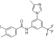CAS 登录号：926922-18-1, N-(3-(三氟甲基)-5-(4-甲基-1H-咪唑-1-基)苯基)-3-碘-4-甲基苯甲酰胺