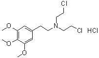 CAS # 92725-10-5, N,N-Bis(2-chloroethyl)-3,4,5-trimethoxybenzeneethanamine hydrochloride (1:1)