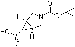 structure of CAS# 927679-54-7, (1alpha,5alpha,6alpha)-3-Azabicyclo[3.1.0]hexane-3,6-dicarboxylic acid 3-(tert-butyl) ester