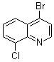 structure of CAS# 927800-40-6, 4-溴-8-氯喹啉