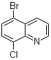 structure of CAS# 927800-41-7, 5-Bromo-8-chloroquinoline