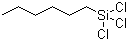 structure of CAS# 928-65-4, Trichlorohexylsilane