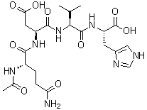 structure of CAS# 928006-50-2, N2-乙酰基-L-谷氨酰胺酰-L-alpha-天冬氨酰-L-缬氨酰-L-组氨酸