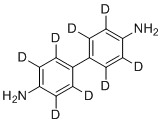 structure of CAS# 92890-63-6, 联苯胺-d8 