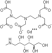 structure of CAS# 92923-57-4, Gadopentetate monomeglumine