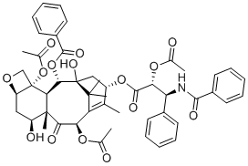 structure of CAS# 92950-40-8, 2'-乙酰基紫杉醇
