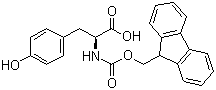 structure of CAS# 92954-90-0, Fmoc-L-酪氨酸