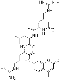 CAS 登录号：929903-87-7, N2-乙酰基-L-精氨酰-L-亮氨酰-N-(4-甲基-2-氧代-2H-1-苯并吡喃-7-基)-L-精氨酰胺