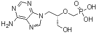 structure of CAS# 92999-29-6, 9-[(S)-3-羟基-2-(膦酰甲氧基)丙基]腺嘌呤