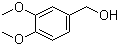structure of CAS# 93-03-8, 3,4-Dimethoxybenzyl alcohol