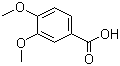 CAS # 93-07-2, 3,4-Dimethoxybenzoic acid, Veratric acid