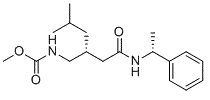 CAS # 930280-44-7, Pregabalin carbamate, methyl N-[(2R)-4-methyl-2-[2-oxo-2-[[(1R)-1-phenylethyl]amino]ethyl]pentyl]carbamate