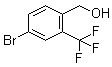 structure of CAS# 932390-36-8, 4-Bromo-2-(trifluoromethyl)benzenemethanol