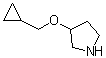 structure of CAS# 932702-41-5, 3-(Cyclopropylmethoxy)pyrrolidine
