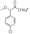 CAS 登录号：93283-84-2, 4-氯-alpha-甲氧基苯乙酸钠