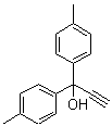 CAS # 93318-88-8, 1,1-Bis(4-tolyl)propargyl alcohol, alpha-Ethynyl-4-methyl-alpha-(4-methylphenyl)benzenemethanol, 1,1-Bis(4-methylphenyl)-2-propyn-1-ol, 1,1-Bis(4-methylphenyl)propargyl alcohol