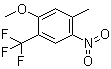 structure of CAS# 933673-45-1, 1-Methoxy-5-methyl-4-nitro-2-trifluoromethylbenzene