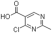 structure of CAS# 933702-81-9, 4-氯-2-甲基-5-嘧啶羧酸