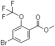 structure of CAS# 933785-18-3, 4-Bromo-2-(trifluoromethoxy)benzoic acid methyl ester