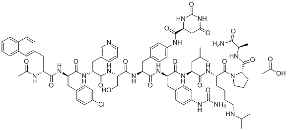 structure of CAS# 934016-19-0, Degarelix acetate