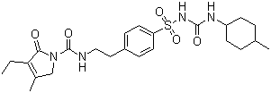 structure of CAS# 93479-97-1, 格列美脲