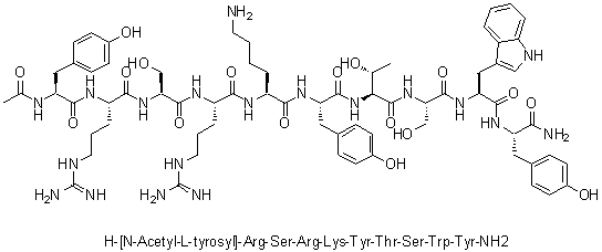 CAS # 935288-50-9, N-Acetyl-L-tyrosyl-L-arginyl-L-seryl-L-arginyl-L-lysyl-L-tyrosyl-L-threonyl-L-seryl-L-tryptophyl-L-tyrosinamide