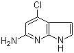 structure of CAS# 935466-69-6, 4-Chloro-1H-pyrrolo[2,3-b]pyridin-6-amine