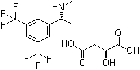 structure of CAS# 935534-56-8, (2S)-2-羟基丁二酸和 (alphaR)-N,alpha-二甲基-3,5-双(三氟甲基)苄胺化合物