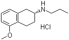 structure of CAS# 93601-85-5, (R)-1,2,3,4-Tetrahydro-5-methoxy-N-propyl-2-naphthalenamine hydrochloride