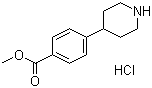 structure of CAS# 936130-82-4, Methyl 4-(4-piperidyl)benzoate hydrochloride
