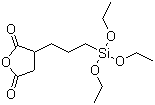 structure of CAS# 93642-68-3, (3-三乙氧基硅丙基)丁二酸酐