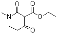 structure of CAS# 93758-44-2, 1-甲基-2,4-二氧代-3-哌啶羧酸乙酯